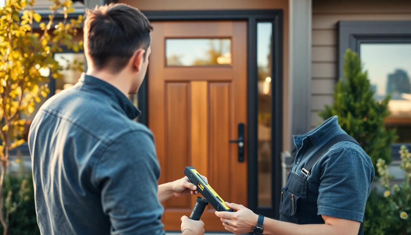 Enhance your home with professional Door Replacement Portland Oregon showcasing skilled technicians at work.